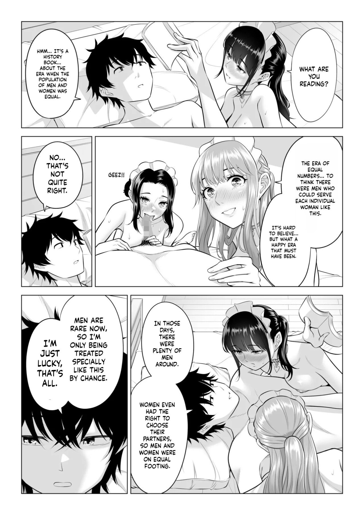 Hentai Manga Comic-In a World Where Men Are Scarce, Sperm Is a Precious Resource 3-Read-54